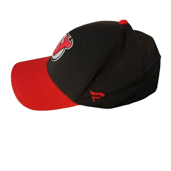 NHL Fanatics Stretch Fit Hat- New Jersey Devils Size L/XL Black Pro - Picture 5 of 10